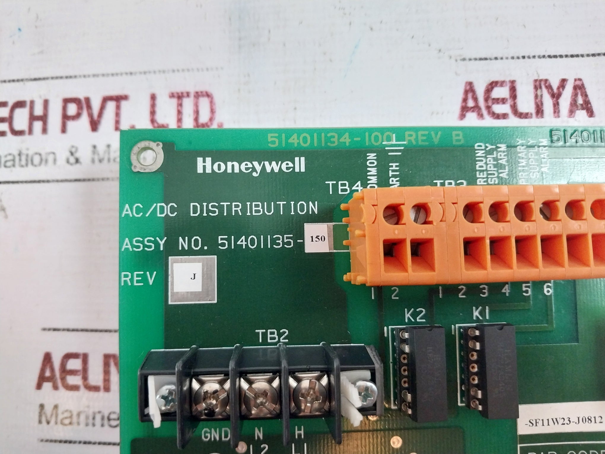 Honeywell 51401135-150 Power System Rev: J 115/230V 50/60Hz 94V-0