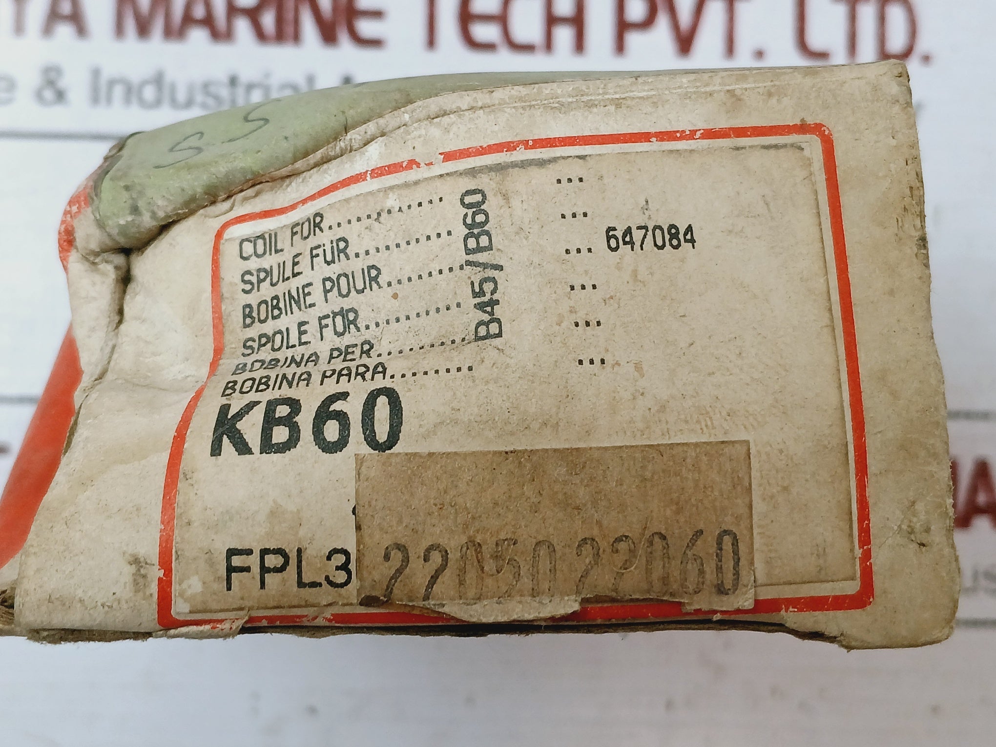 Abb Kb 60 Magnetic Coil 220V 50Hz 2205022060 709Ir36