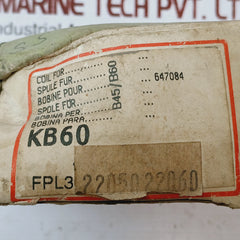 Abb Kb 60 Magnetic Coil 220V 50Hz 2205022060 709Ir36