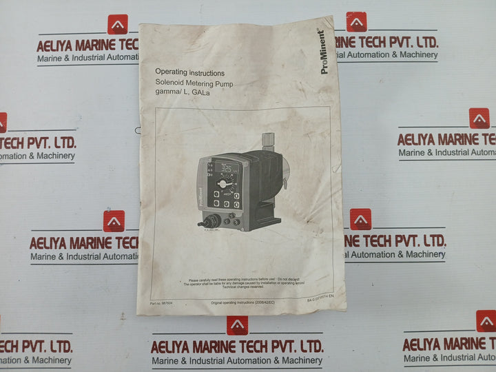 GALA1000PPE200UD014100 PROMINENT Process Control Metering Pump