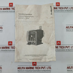 GALA1000PPE200UD014100 PROMINENT Process Control Metering Pump