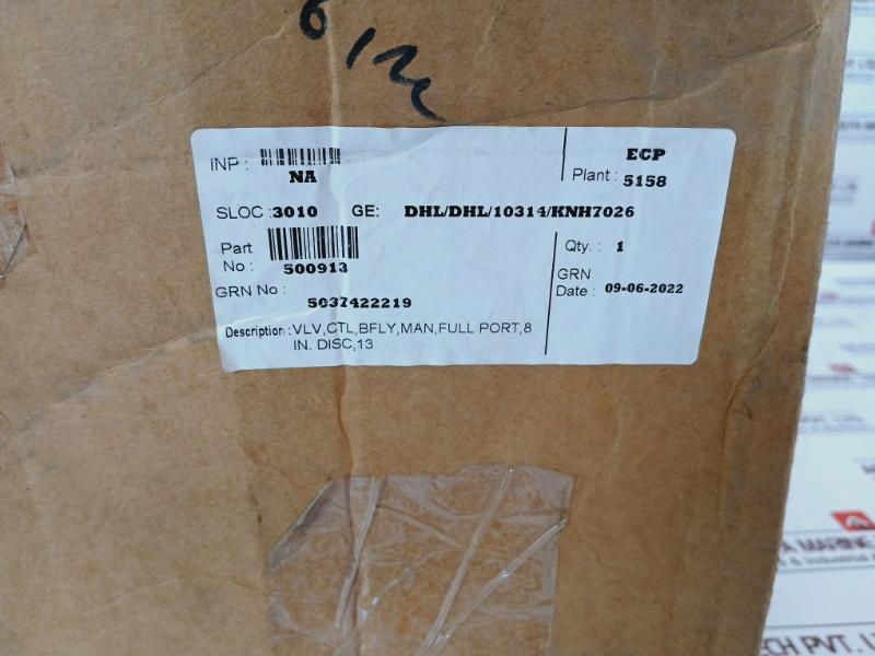 500913 Full Port Manual Butterfly Valve 8 Inch