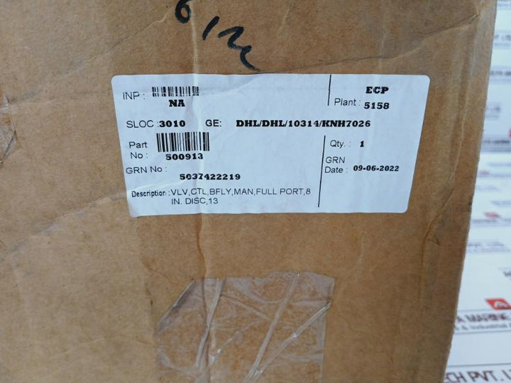 500913 Full Port Manual Butterfly Valve 8 Inch