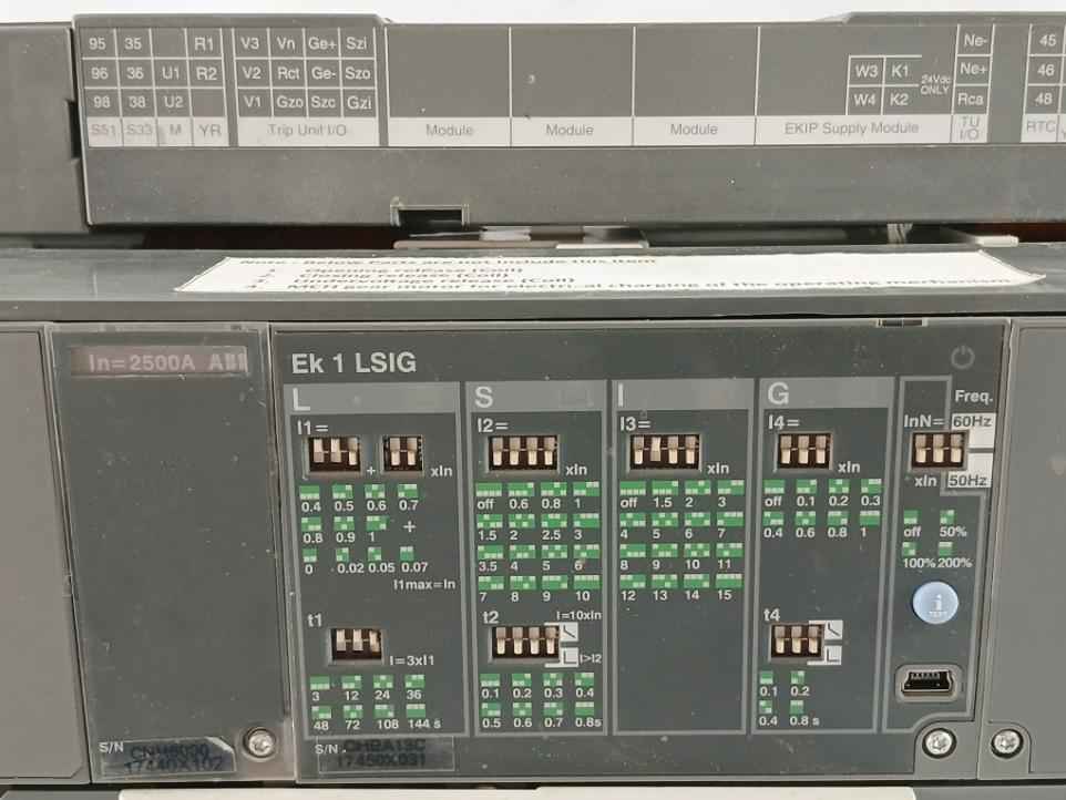50/60Hz 2500A Sace Formula Air Circuit Breaker Part No: Fa4C Abb