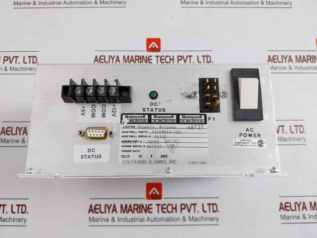 51109818-100 Power Supply Unit 120/240Vac 0.5Amps Rms Honeywell