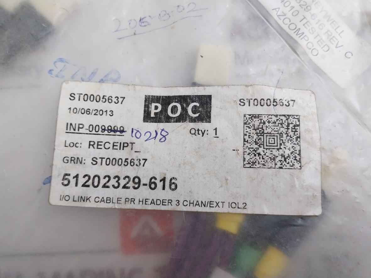 51202329-616 I/O Link Cable Set Rev C Honeywell