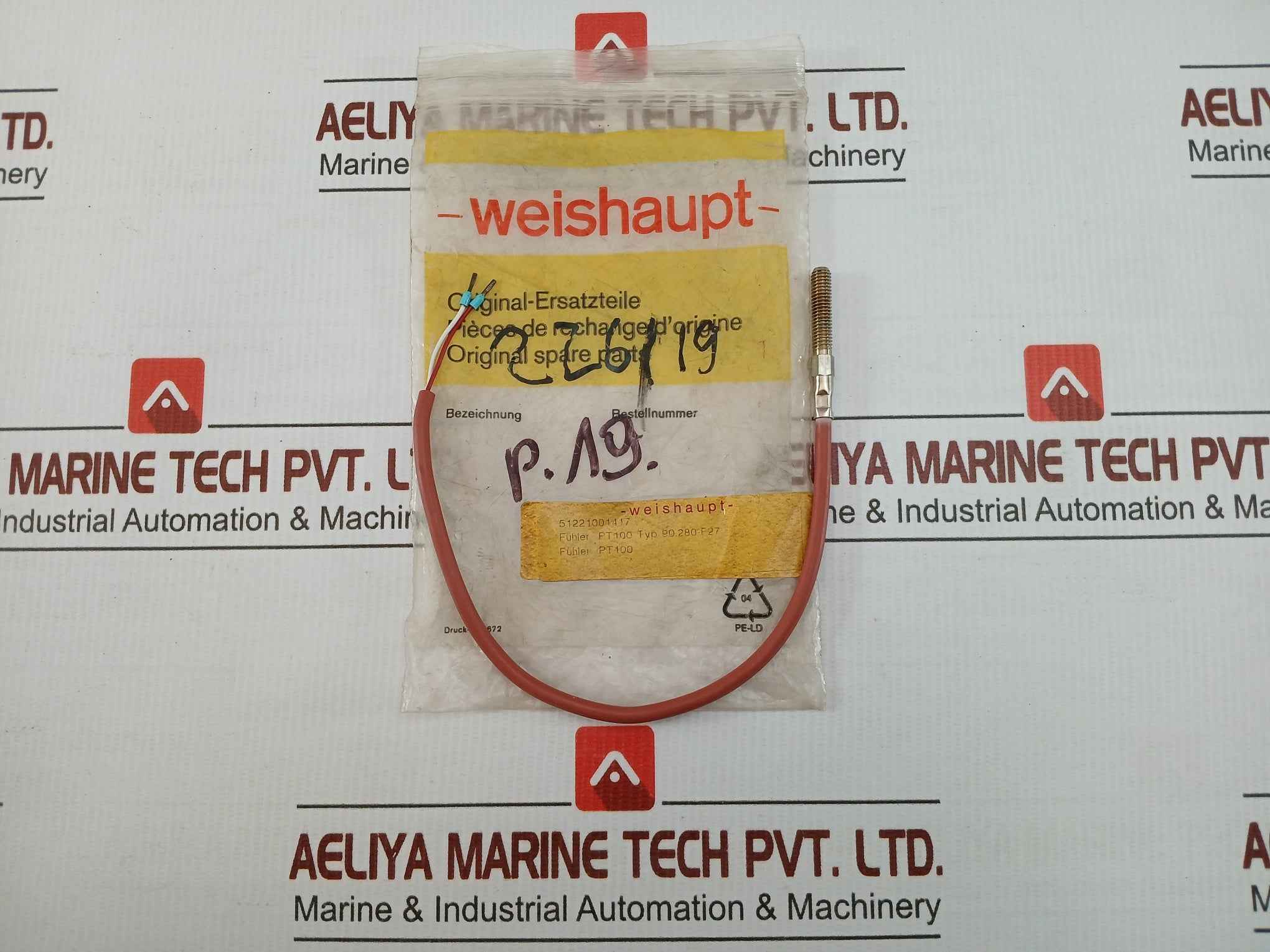 51221001417 Pt100 Temperature Sensor Weishaupt
