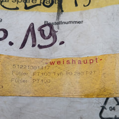 51221001417 Pt100 Temperature Sensor Weishaupt