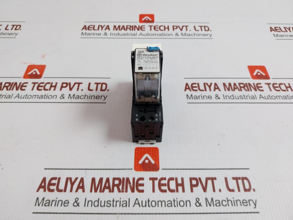 55.34.9.024.0070 Control Relay With Socket 24Vdc Finder