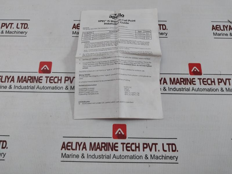 55200-940Apo Safe Manual Call Point 14-22V Dc Apollo