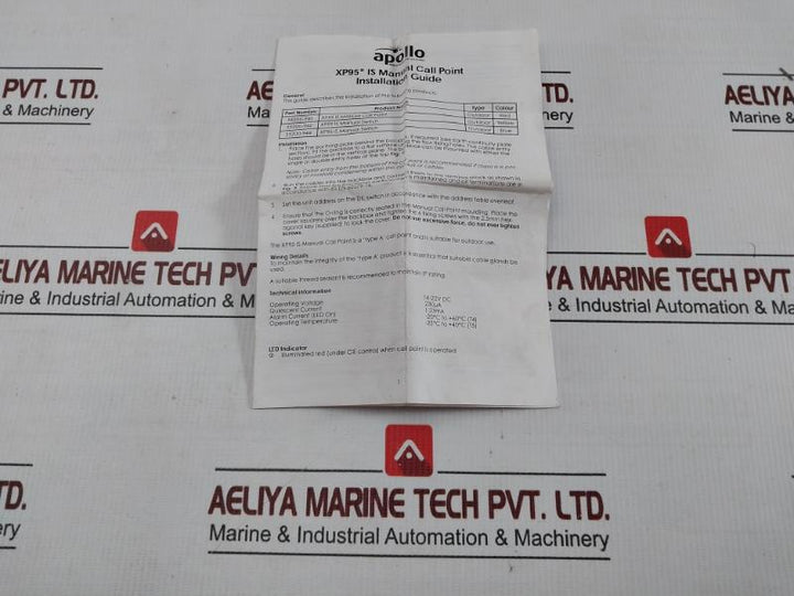 55200-940Apo Safe Manual Call Point 14-22V Dc Apollo