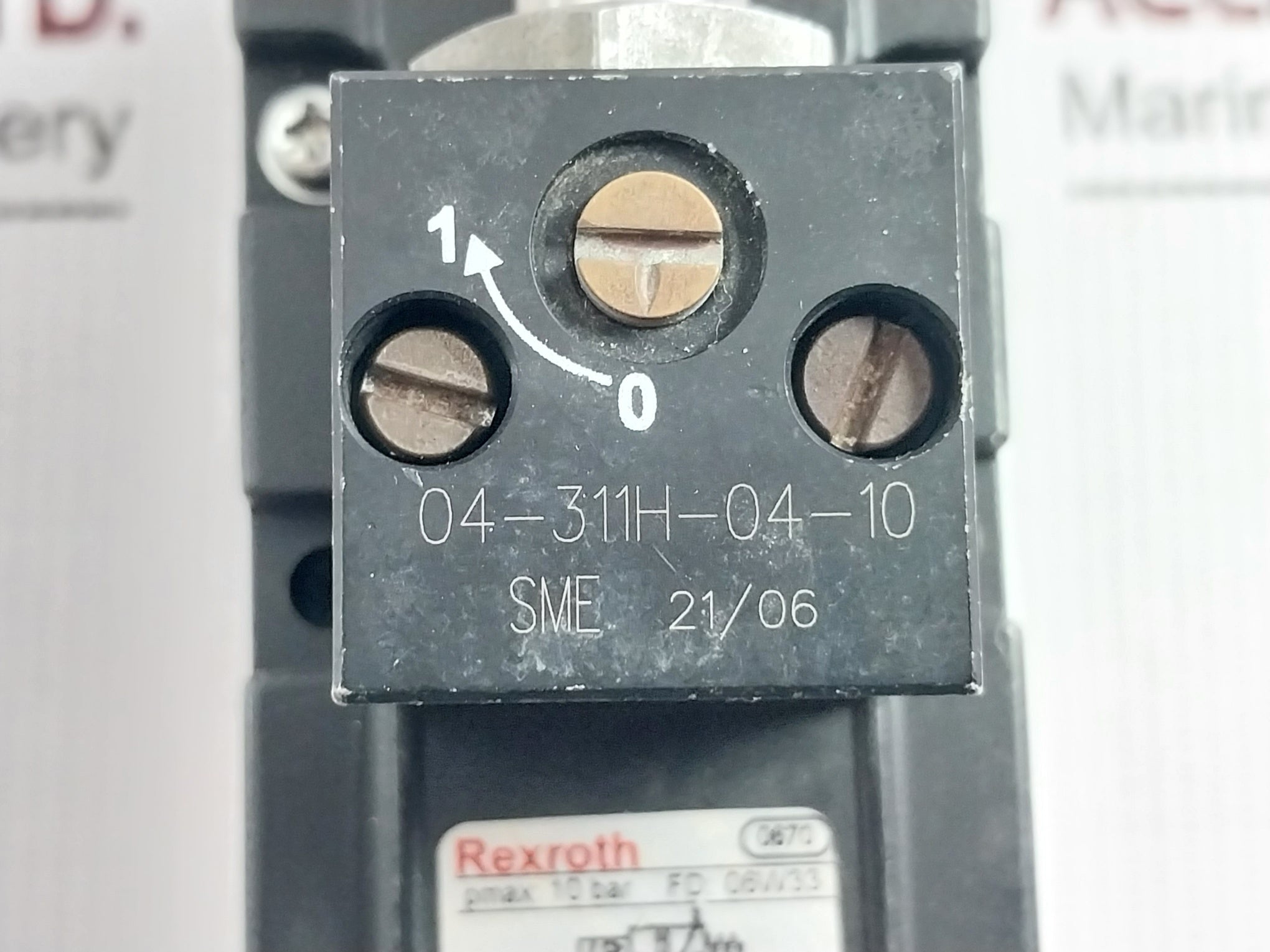 5653010000 Directional Control Valve Pmax 10 Bar 04-311H-04-10 Rexroth