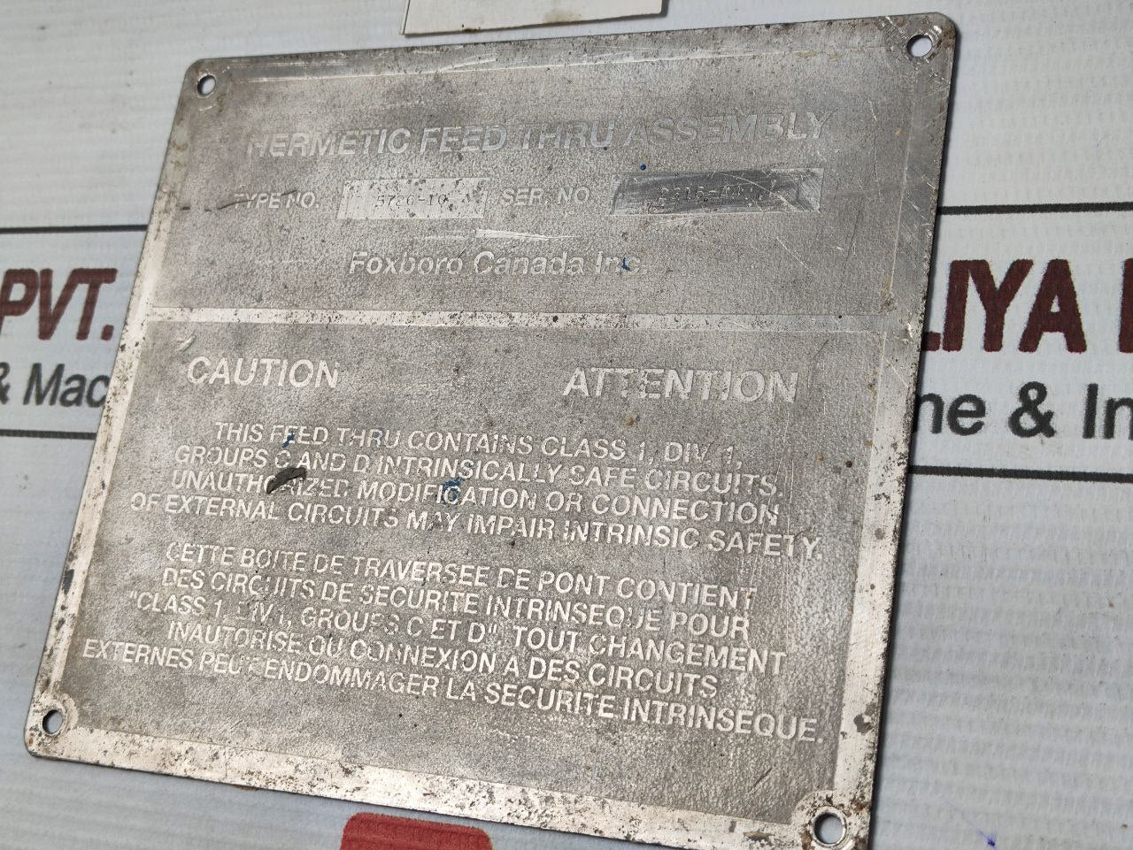 Foxboro 5726-10 Cable Set For Hermetic Feed Thru Assembly 9723 Sp06Ce-8-4S (Sr)