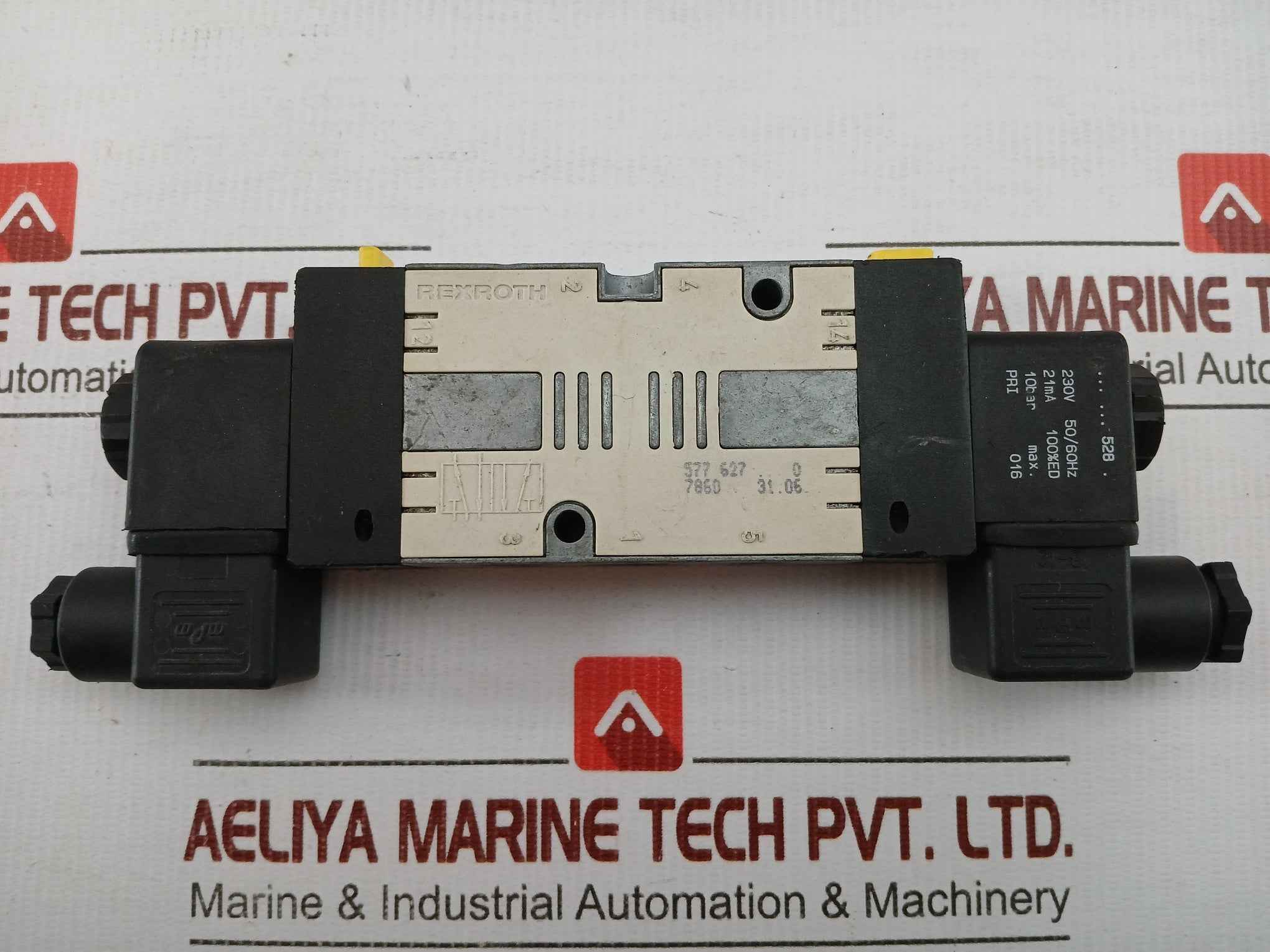 577 627.... 0 Pneumatic Double Solenoid Valve 230V 50/60Hz Rexroth