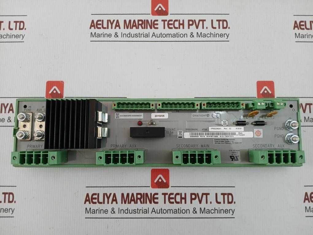 5X00489G01 Power Distribution Module 250Vac 12.5A Emerson