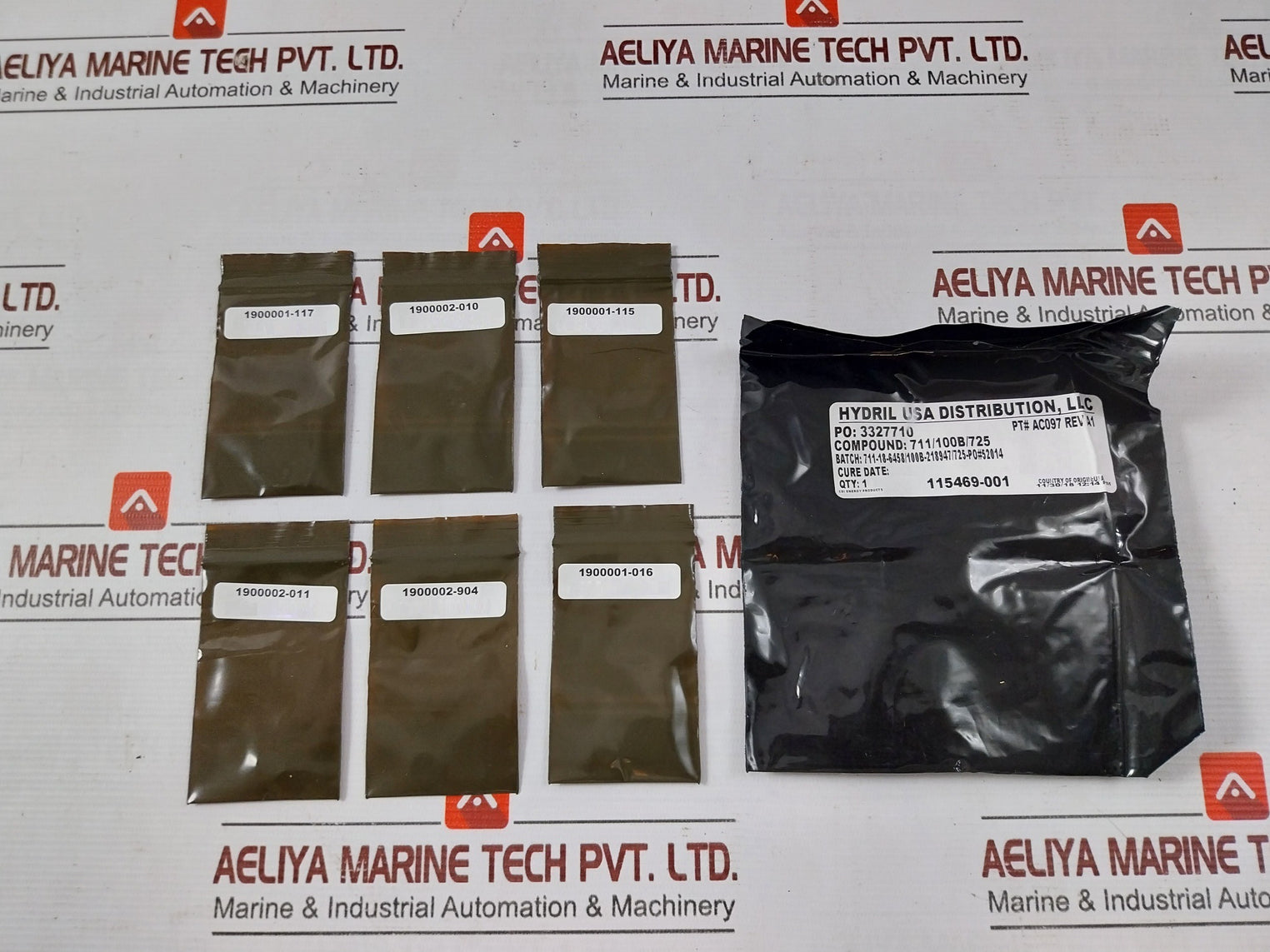 Hydril Ac223-rk Rod Seal Set Shear Seal Pilot Kit O-ring 70 Duro Rev- A1