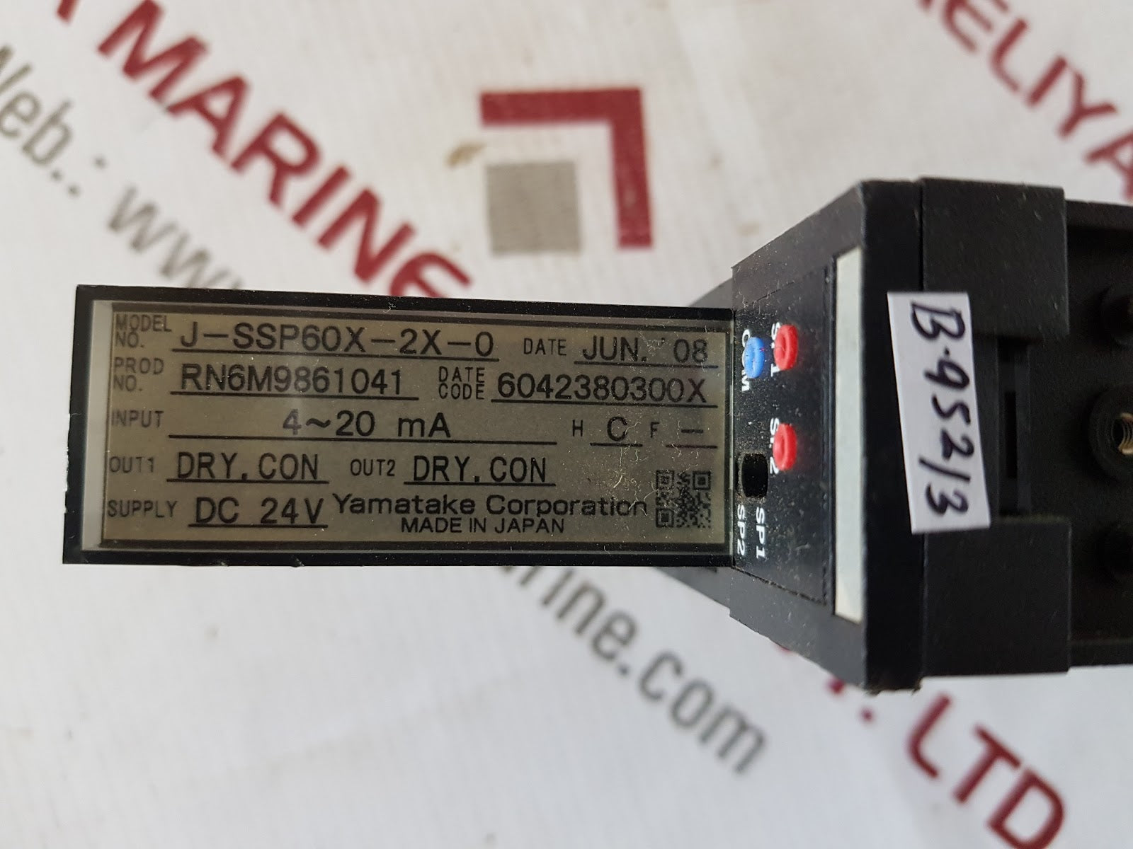 Yamatake J-ssp60X-2X-0 Controller Dc 24V 4-20Ma