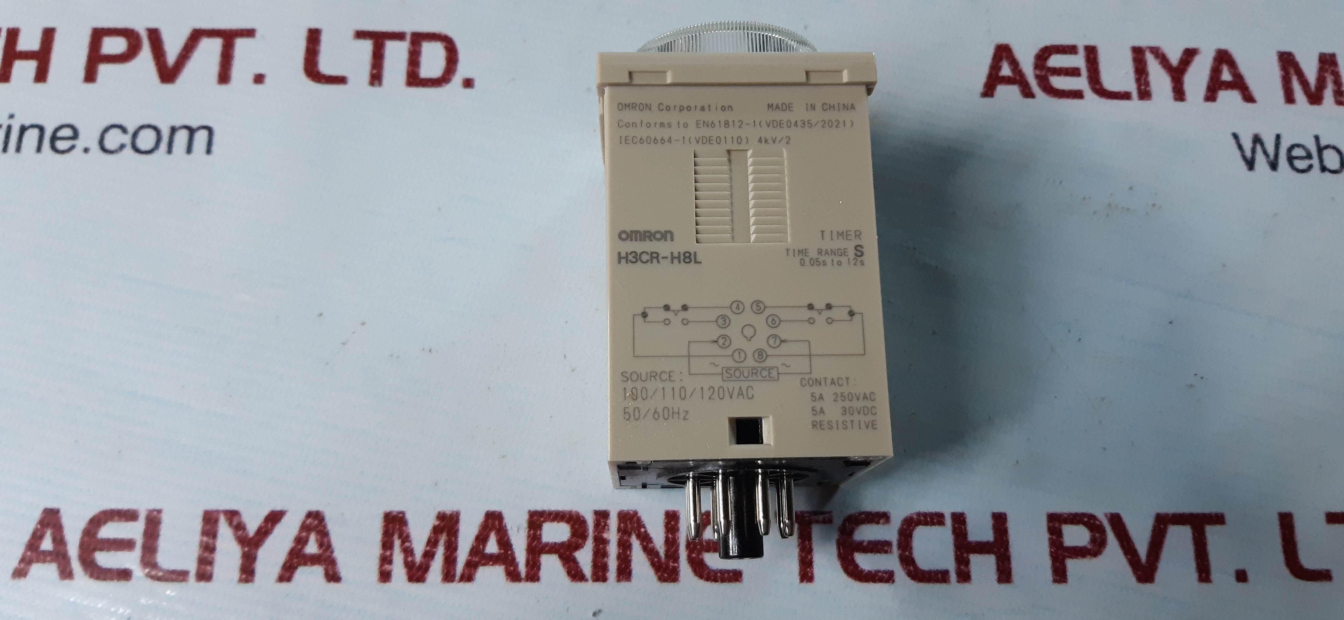 Omron H3Cr-h8L Solid-state Timer 100/110/120Vac