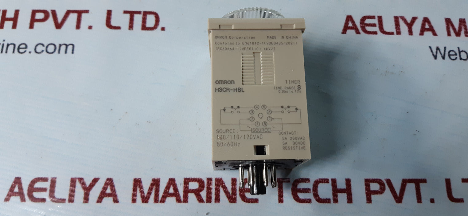Omron H3CR-H8L Solid-State Timer 100/110/120 VAC