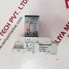 Schneider Electric 784Xdxm4L-24D Power Relay W/ Magnecraft 70-784D14-1 Soket