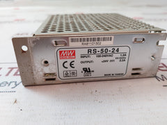 Mean Well Rs-50-24 Switching Power Supply 100-240Vac 1.3A