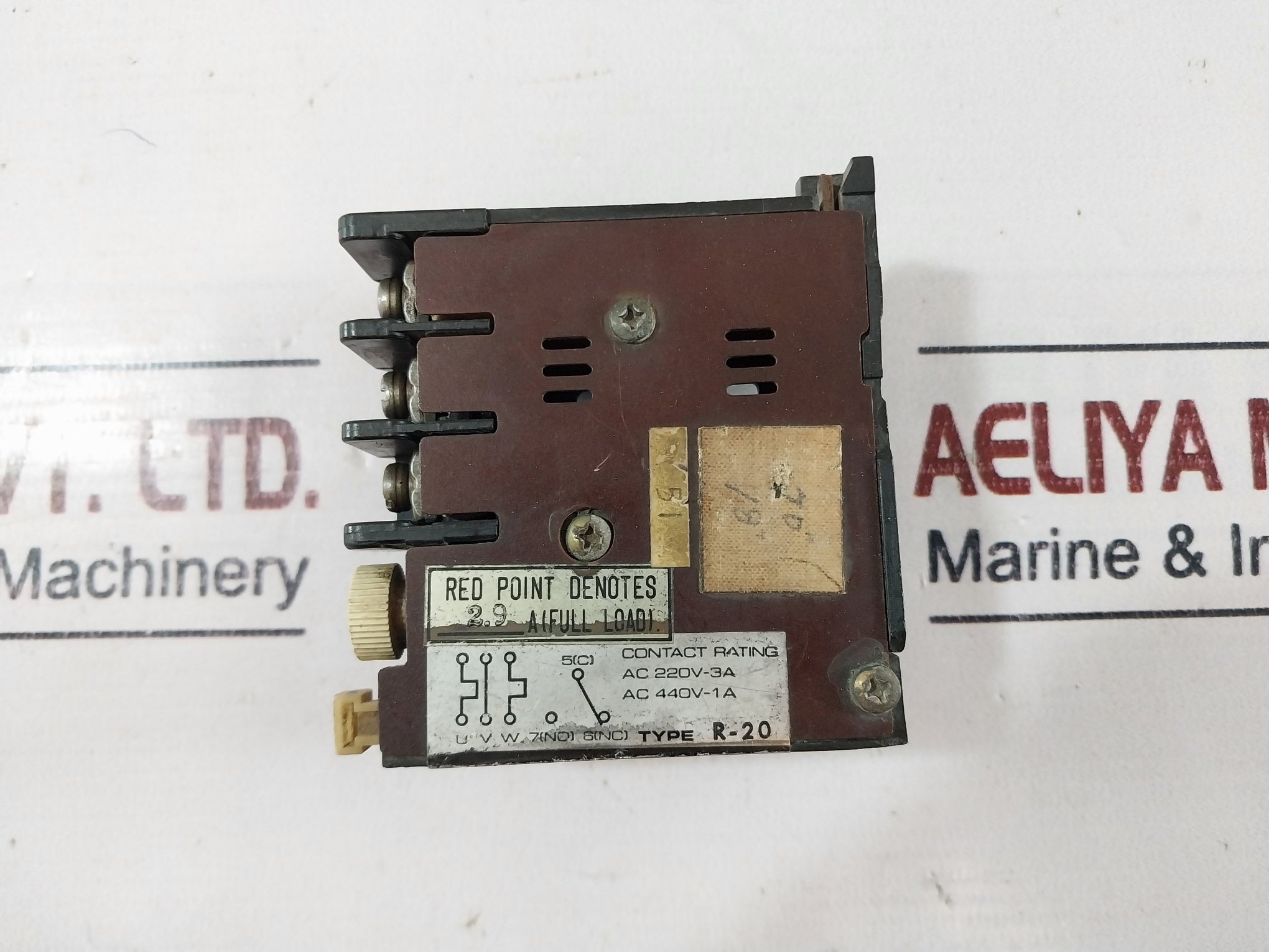 Toshiba R-20 Overload Relay 3A Ac 600V