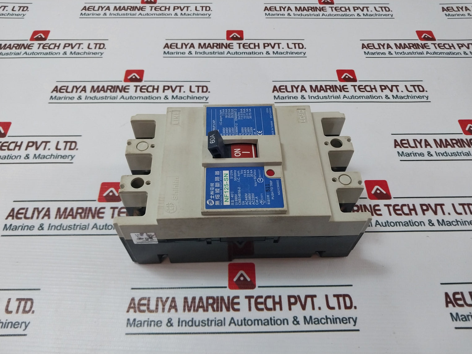 Shihlin Electric Nf125-sn No Fuse Circuit Breaker Temp 40?C,50/60Hz,690V,60A
