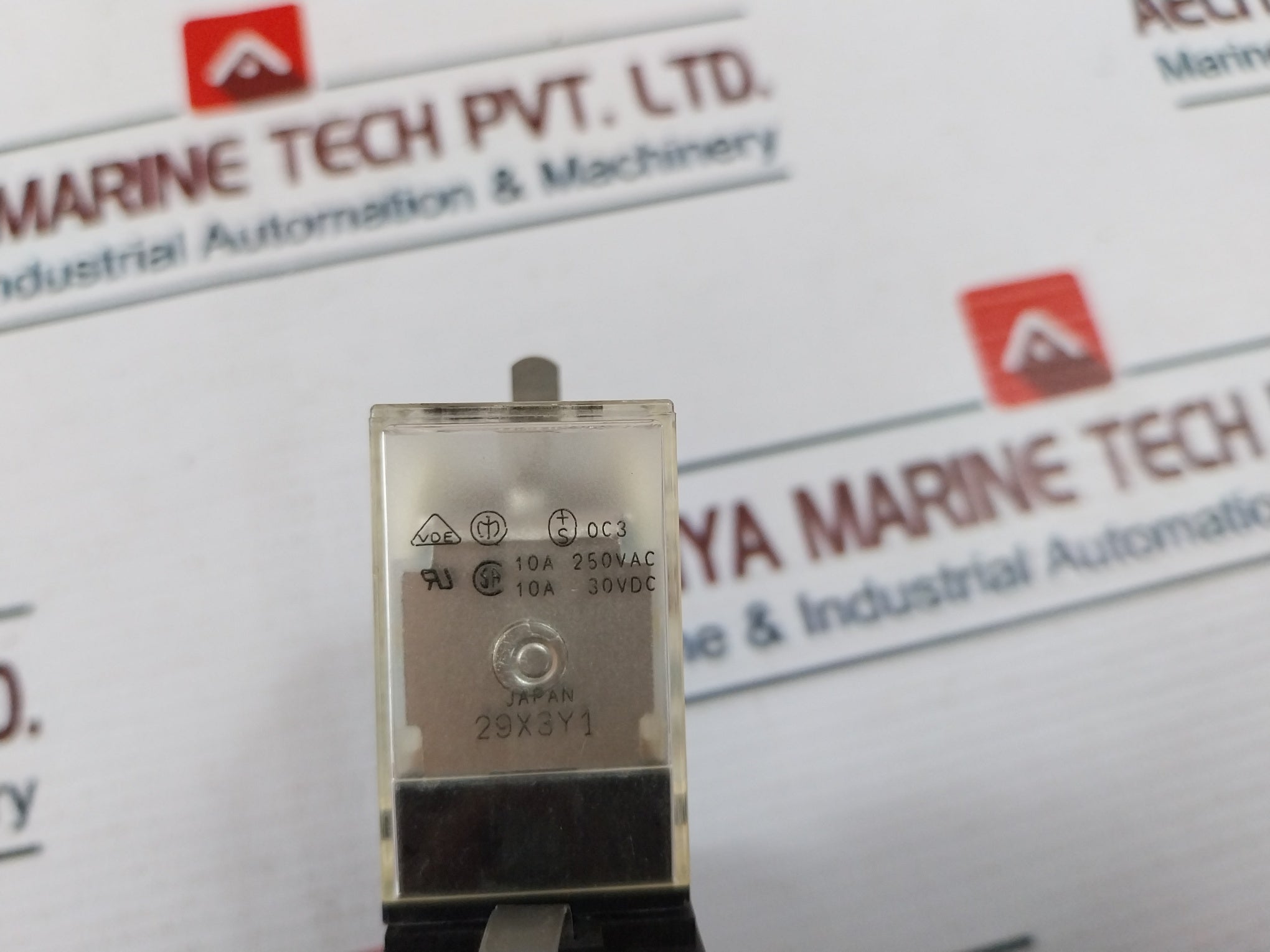Lot Of 3X Omron My2 Relay With Base 10A 250Vac 30Vdc