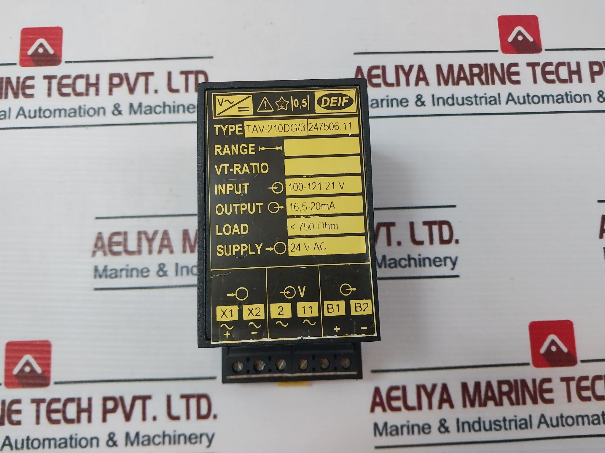 Deif Tav-210Dg/3 Single Function Transducer 100-121.21V 16,5-20 Ma