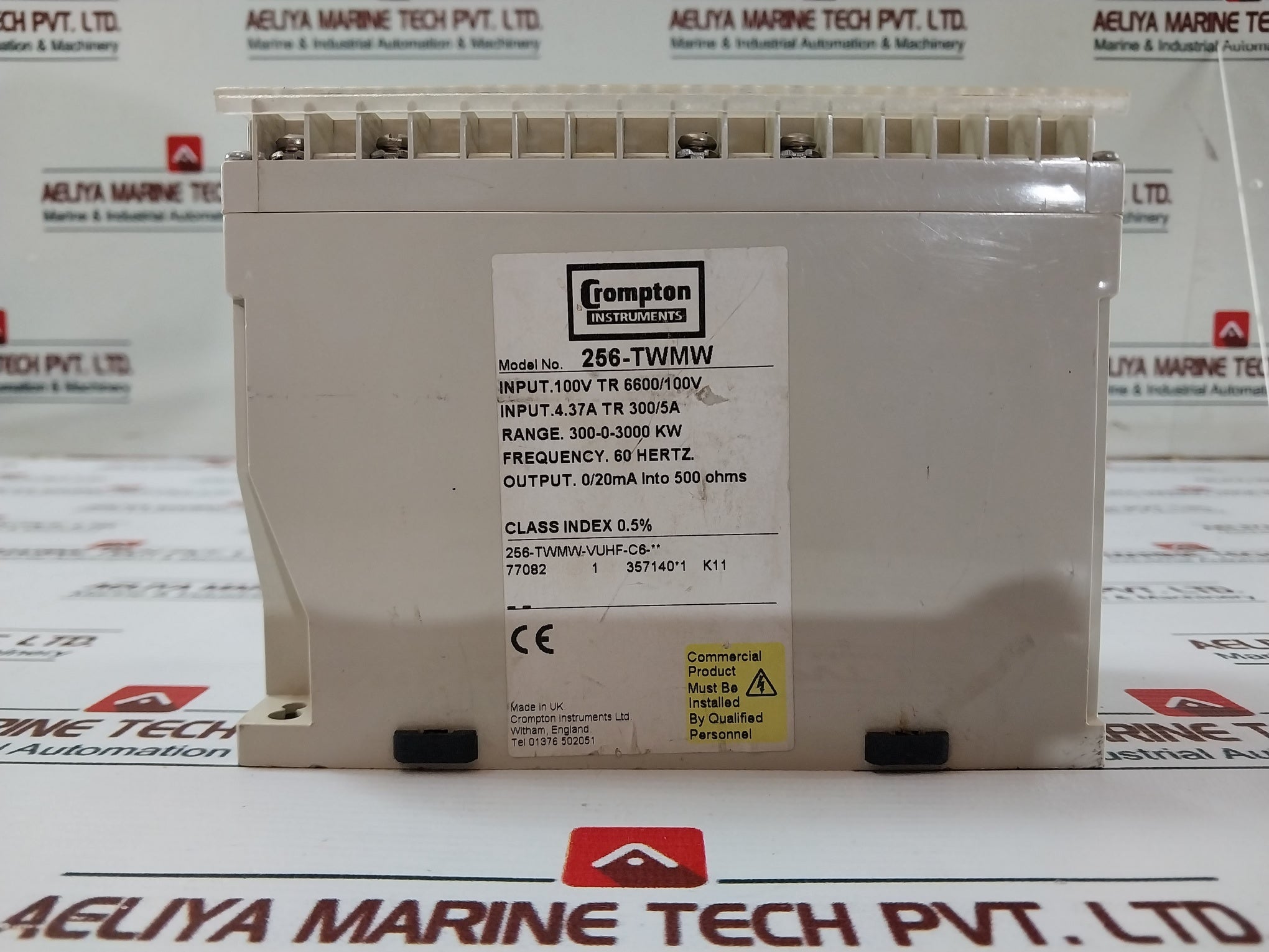 Crompton 256-twmw Watt Transducer 300-0-3000 Kw