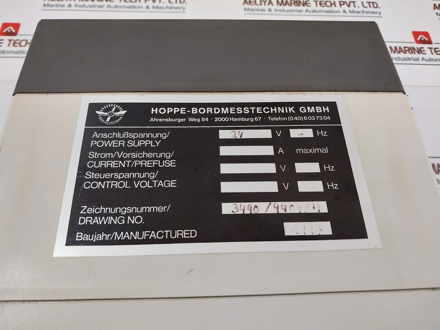 Hoppe-bord Messtechnik Gmbh 3490/9409/4 Power Supply 24V