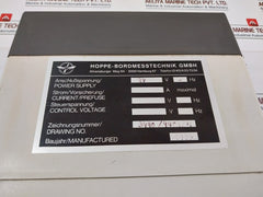 Hoppe-bord Messtechnik Gmbh 3490/9409/4 Power Supply 24V