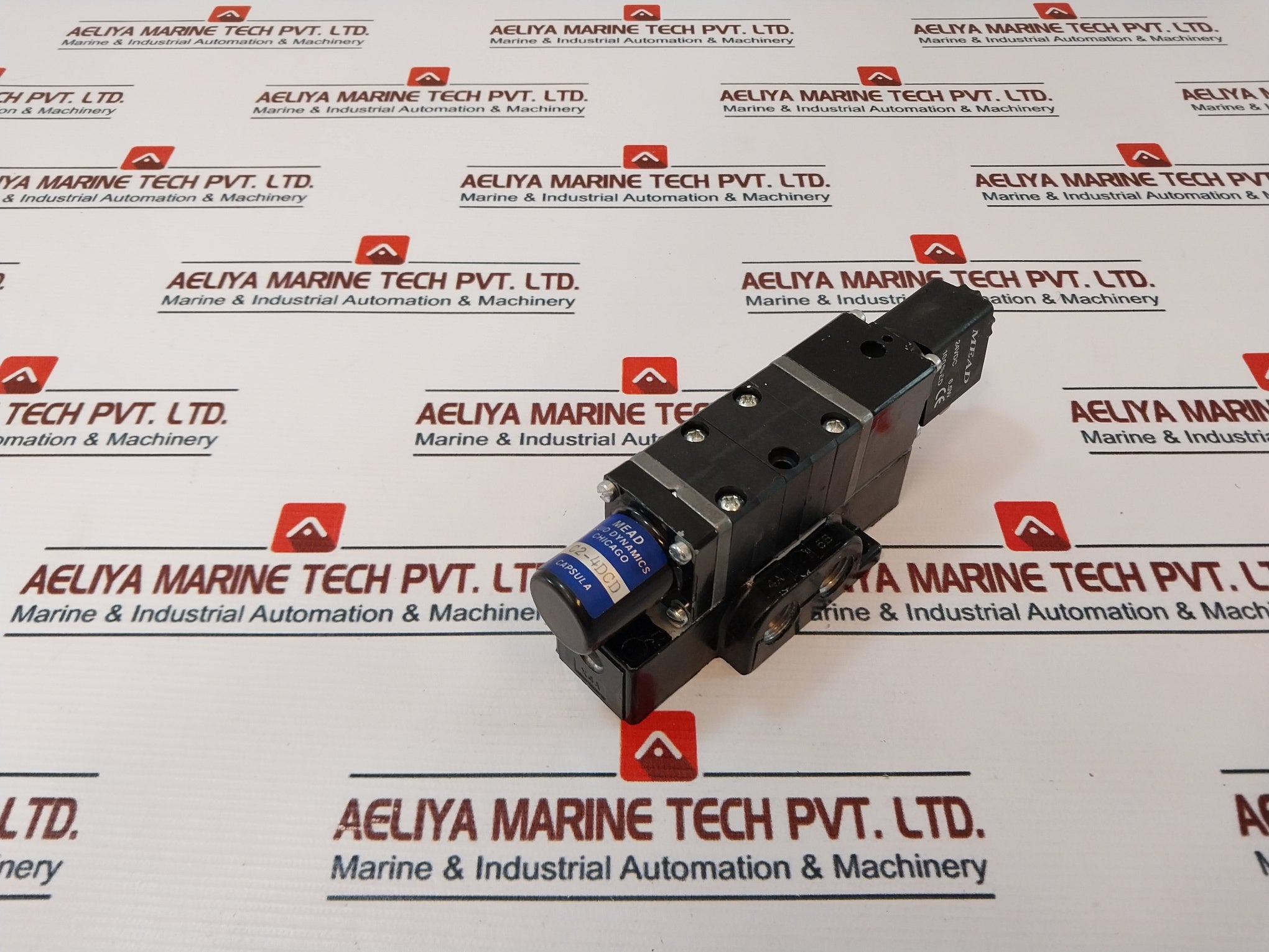 Mead Fluid Dynamics C2-4Dcd Block And Solenoid Valve 24Vdc 6.5W