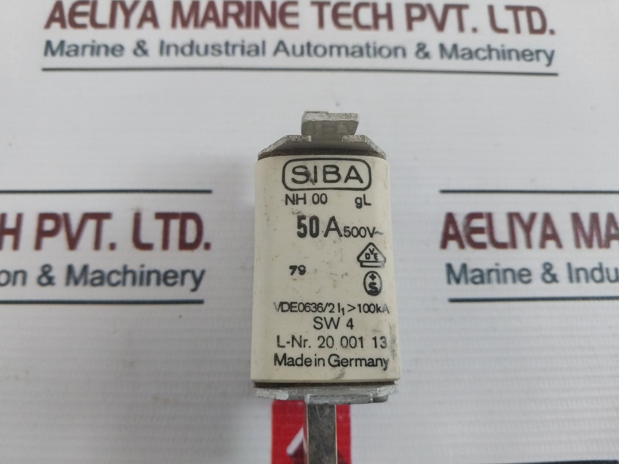 Siba 20 001 13 Fuse Nh 00 Gl, 50A 500V