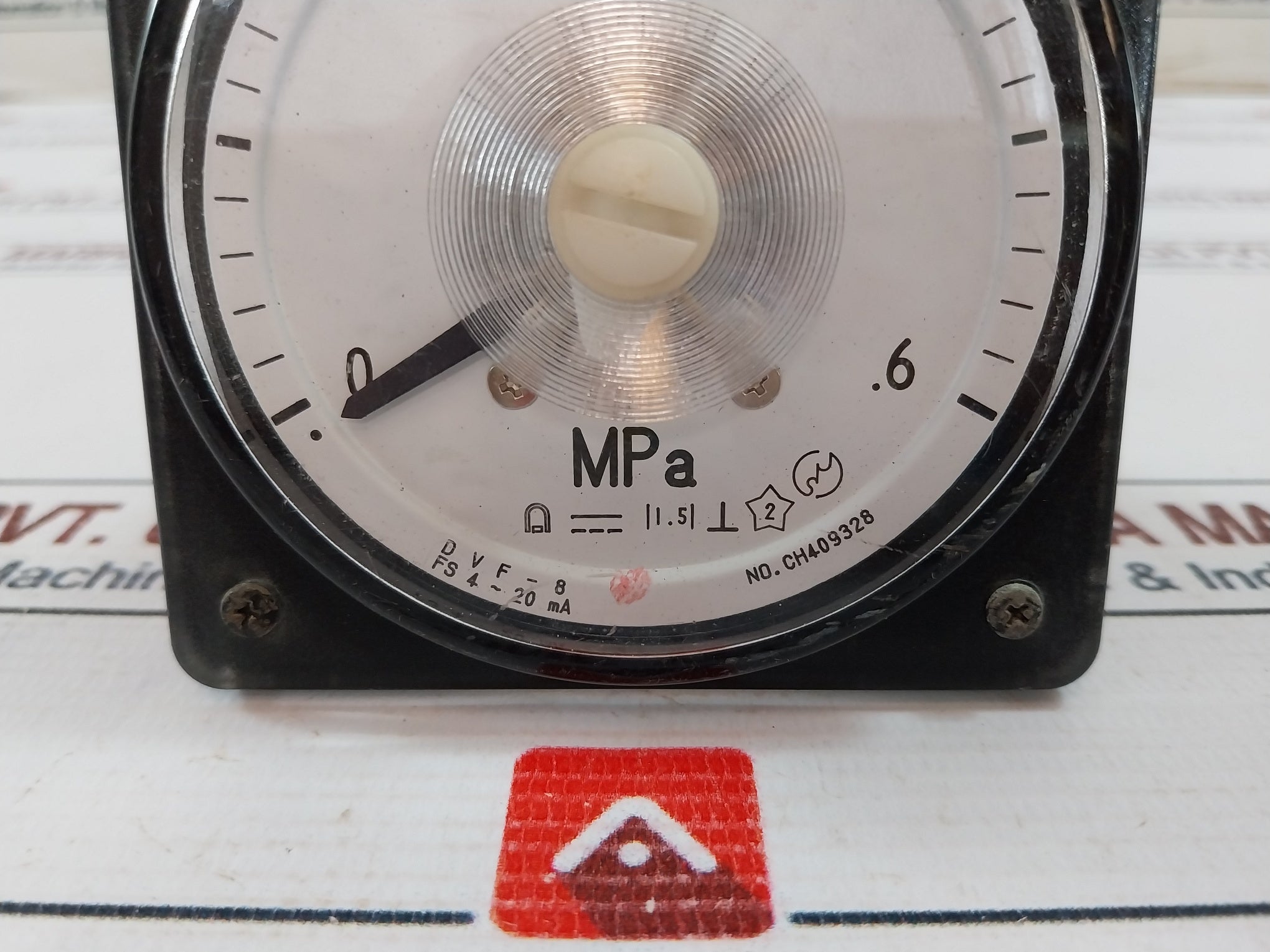 Toyo Keiki Dvf-8 Panel Meter Gauge Ch409328 0-.6 Mpa