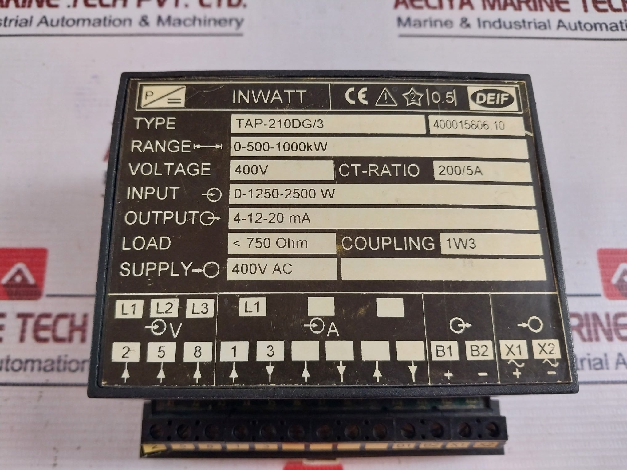 Deif Tap-210Dg/3 Inwatt Transducer 400015806.10