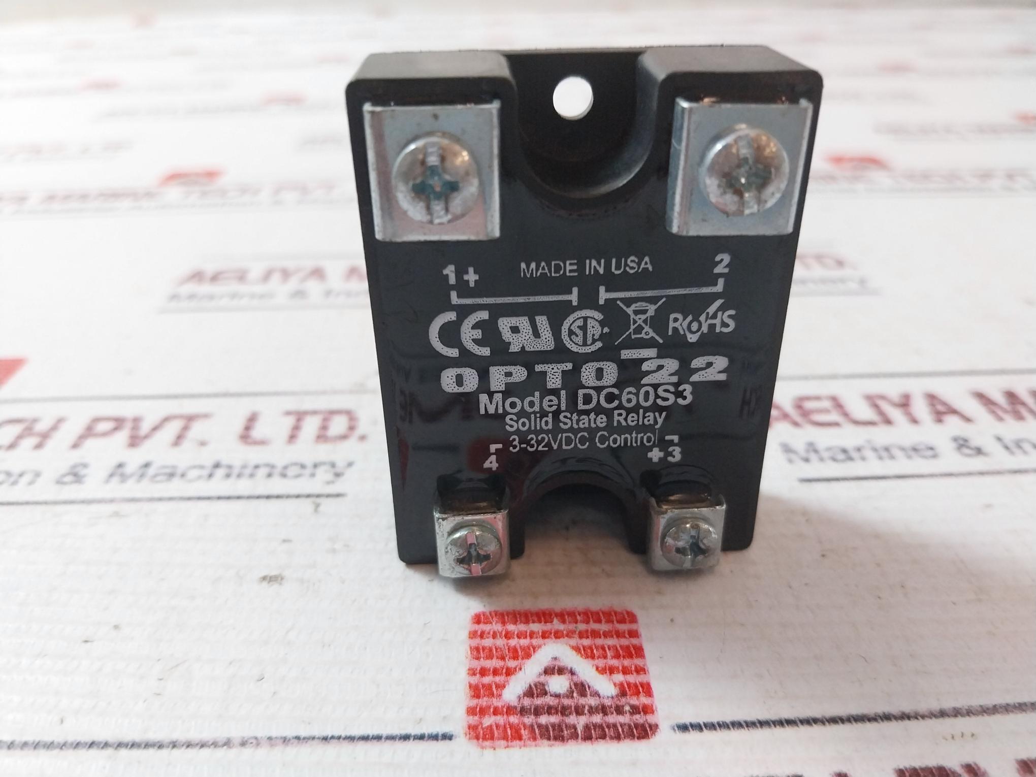 Opto22 Dc60S3 Control Solid State Relay 3-32Vdc
