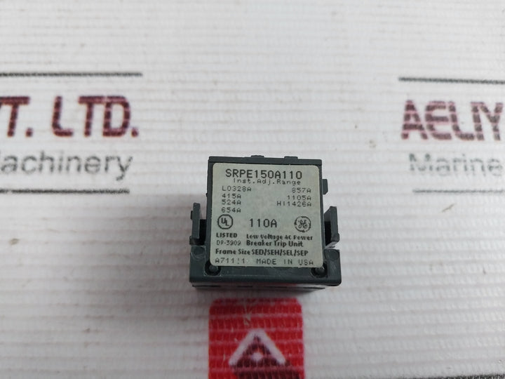Ge Srpe150A110 Rating Plug Low Voltage Ac Power Breaker Trip Unit 110A