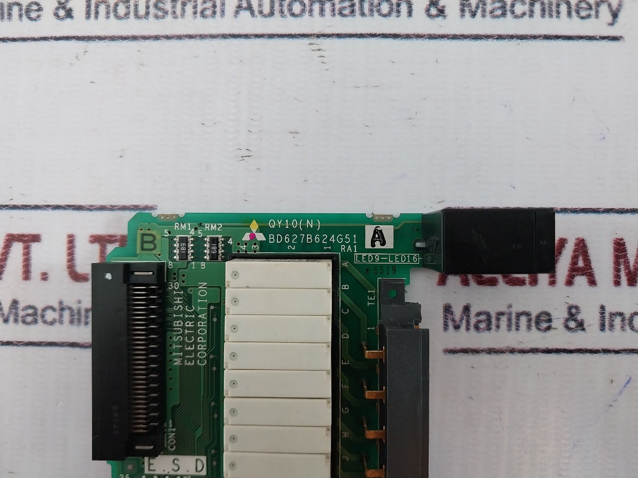 Pcb Card For Mitsubishi Qy10 ( N ) Q Series Output Module Te-con16-18