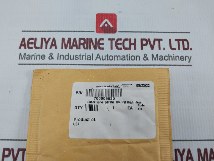 Waters 700006835 Check Valve, 3/8
