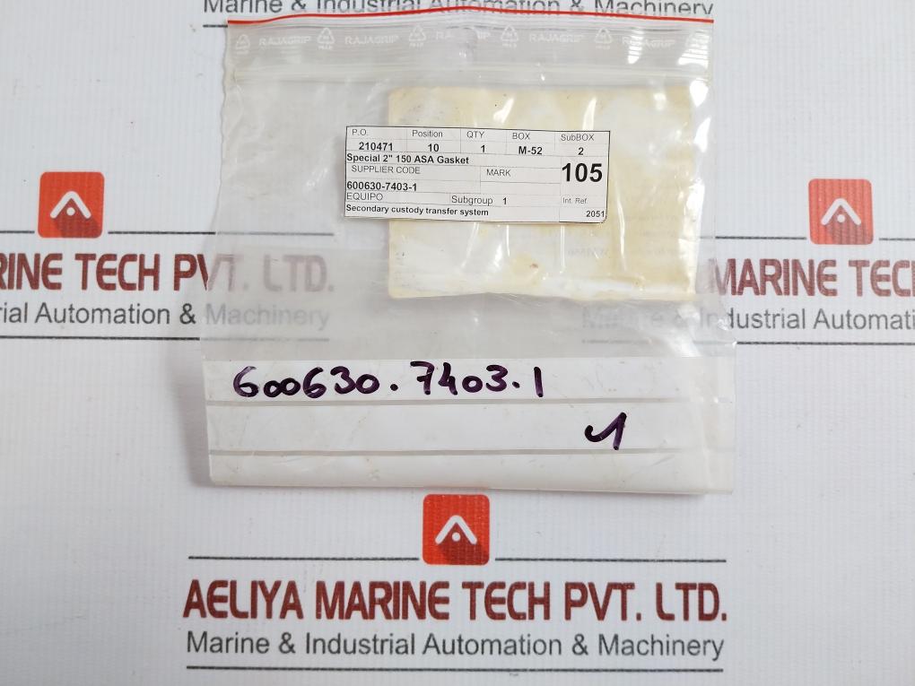 600630-7403-1 Gasket For Cargo Tank Gauge Seal Novus