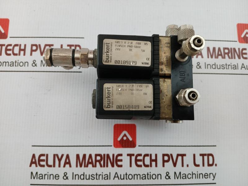 6013 A 2,0 Fkm Ms Burkert Direct-acting Solenoid Valve 24Vdc 5W