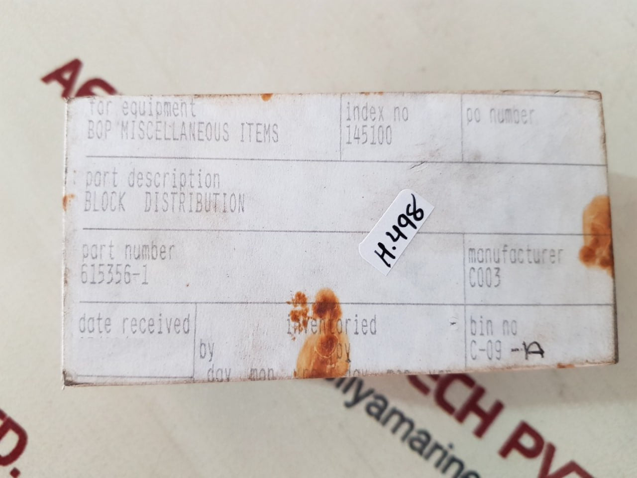 615356-1 Block Distribution