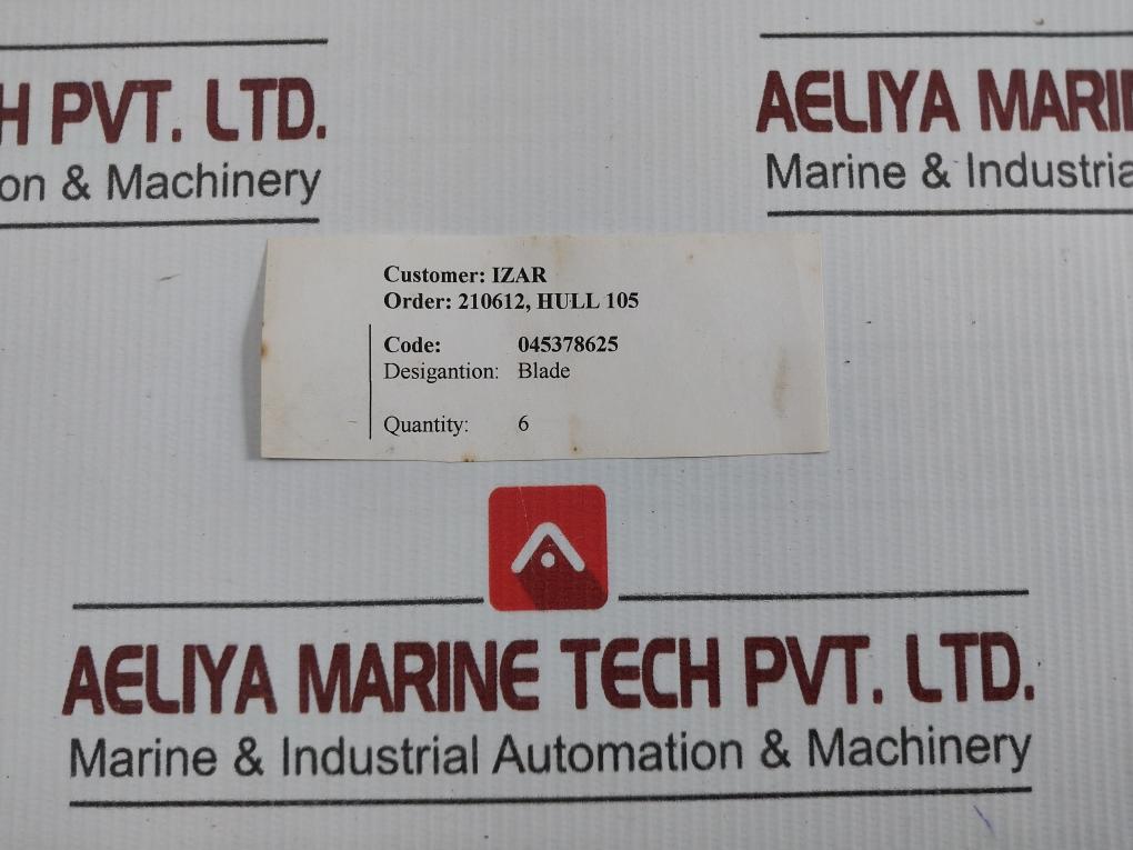 615X625X78 Rotatory Vacuum Pump 045378625 Blade Type B
