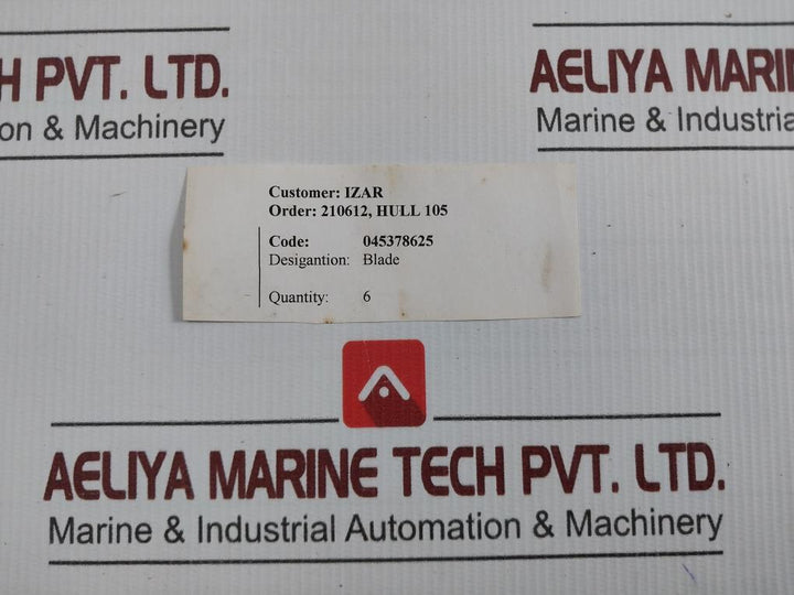 615X625X78 Rotatory Vacuum Pump 045378625 Blade Type B