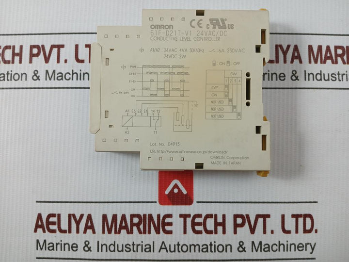 61F-d21T-v1 Conductive Level Controller Omron 24Vac 50/60Hz