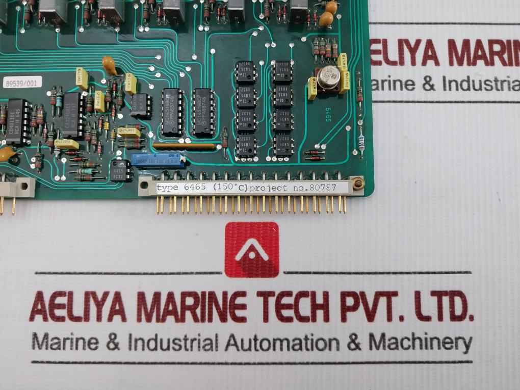 6465 8 Point Pt100 Ampl./Trip. Printed Circuit Board C.S.I. 150°C