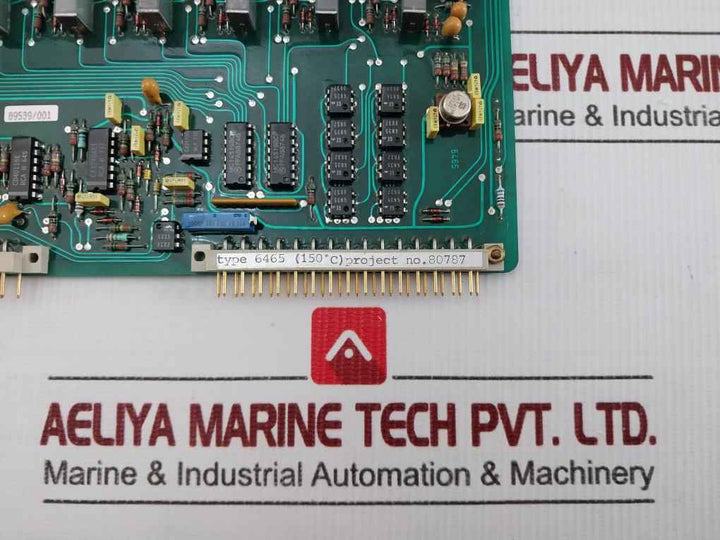 6465 8 Point Pt100 Ampl./Trip. Printed Circuit Board C.S.I. 150°C