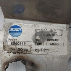 6540969 Evac 5774002 Vacuum Toilet Back Plate Assembly
