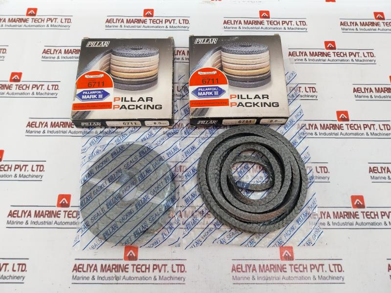 6711 Pillarfoil Braided Packing Gasket 8.0 Mm